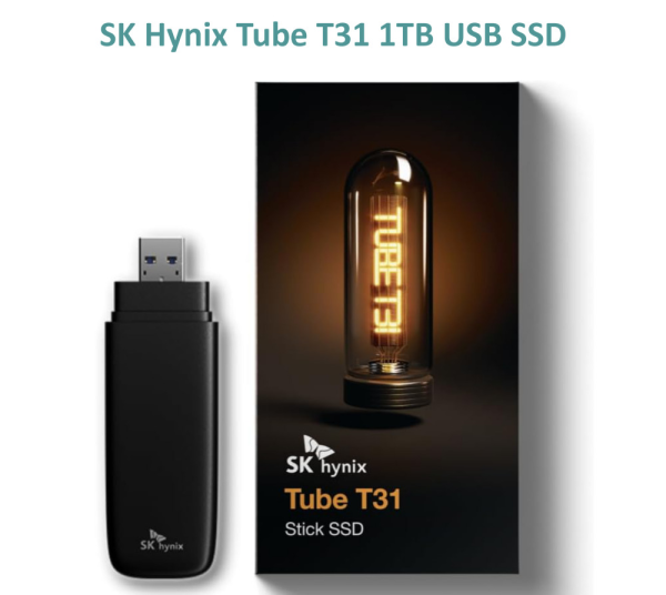 SK Hynix Tube T31 1TB USB Pendrive Stick External SSD Hard Drive 1GB/s