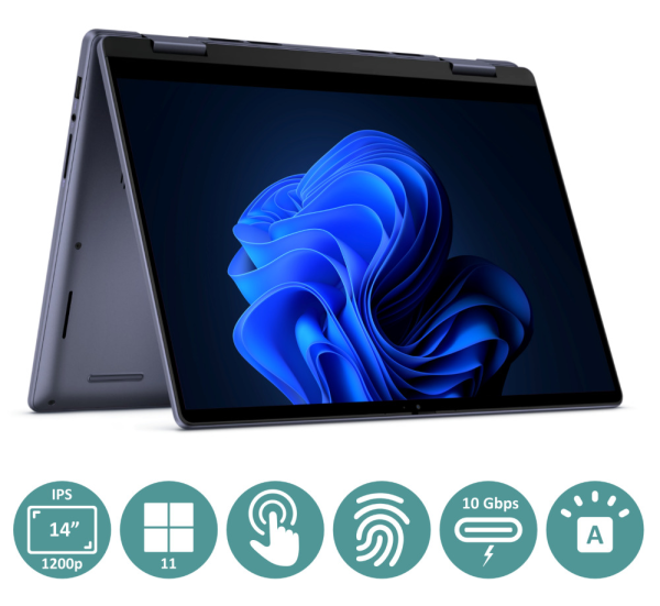 Dell Inspiron 14" 2-in-1 Touch Laptop Ryzen 7 8840HS 16GB DDR5 1TB SSD Win11