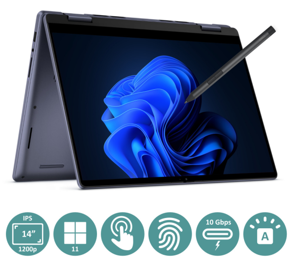 Dell Inspiron 14" 2-in-1 Touch Laptop Ryzen 7 8840HS 16GB DDR5 1TB SSD + Pen