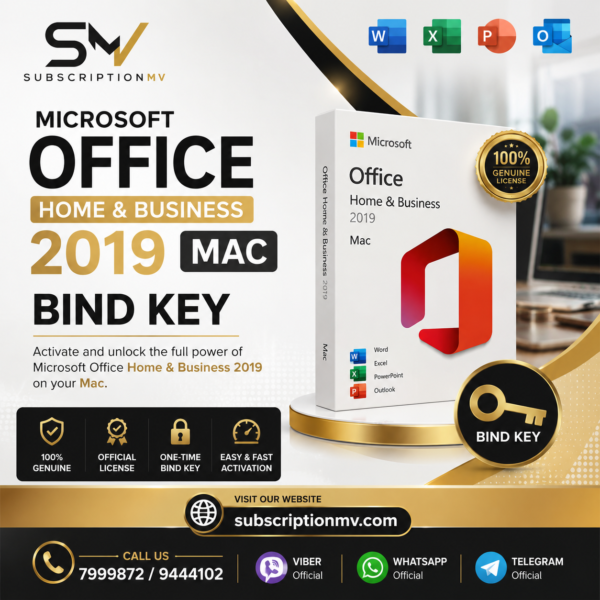 Microsoft Office - Home & Business 2019 - MAC - Bind Key