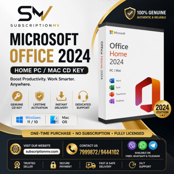 Microsoft Office 2024 Home Pc/Mac Cd Key
