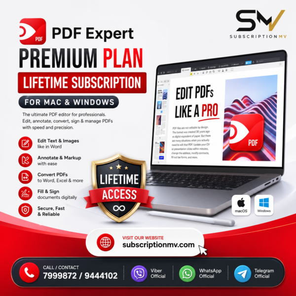 PDF Expert Premium Plan: Lifetime Subscription (Mac)