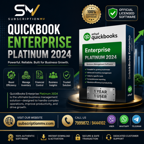 Quickbook Enterprise Platinum 2024 - 1 Year - 1 User