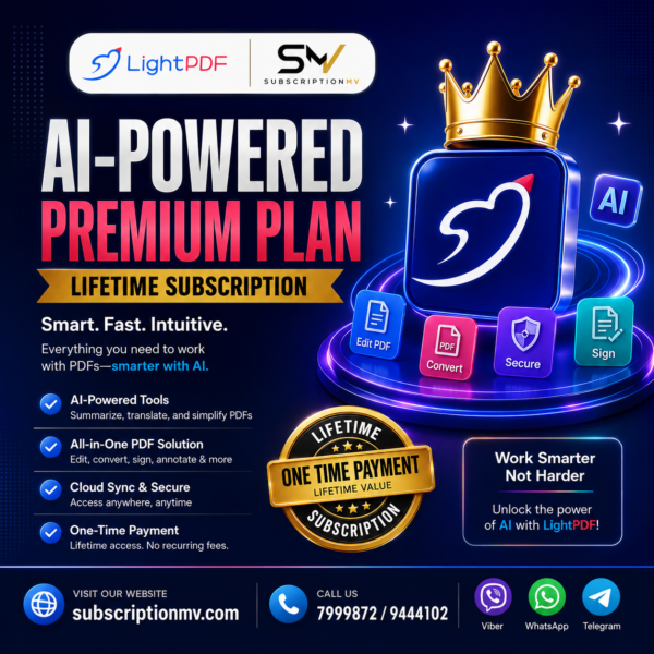LightPDF AI-Powered Premium Plan: Lifetime Subscription