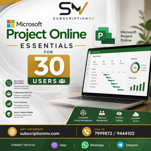 Microsoft Project Online Essentials for 30 users