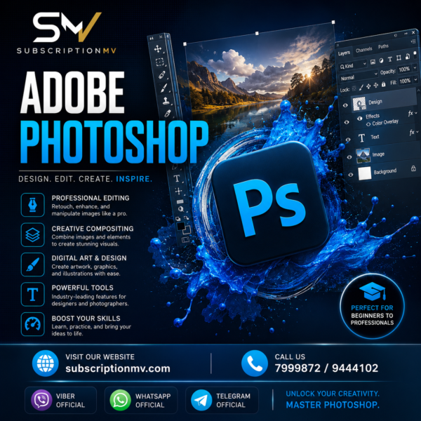 Adobe Photoshop 1-Year Subscription