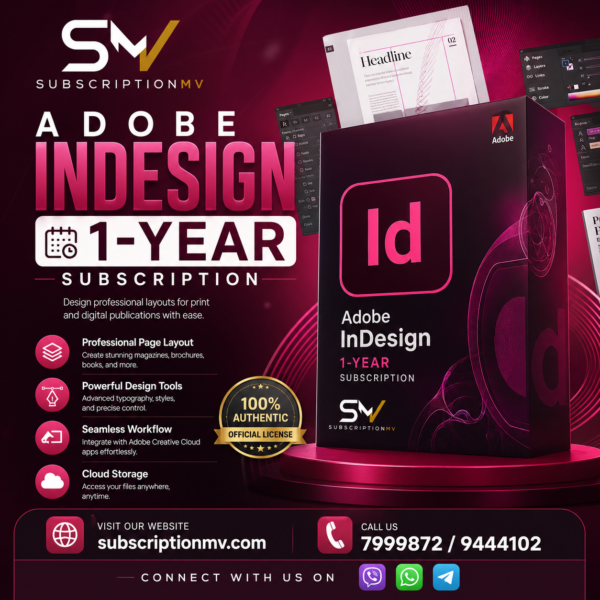Adobe InDesign 1-Year Subscription