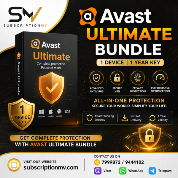 Avast Ultimate Bundle 1 Device 1 Year Key
