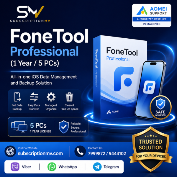 FoneTool Professional (1 Year / 5 PCs)