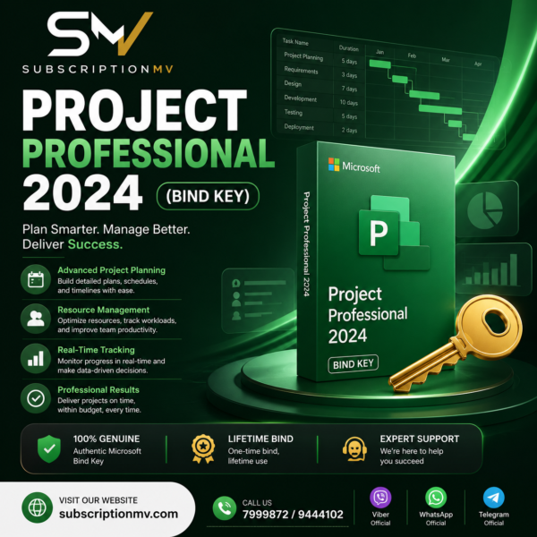 Project Professional 2024 (Bind key)