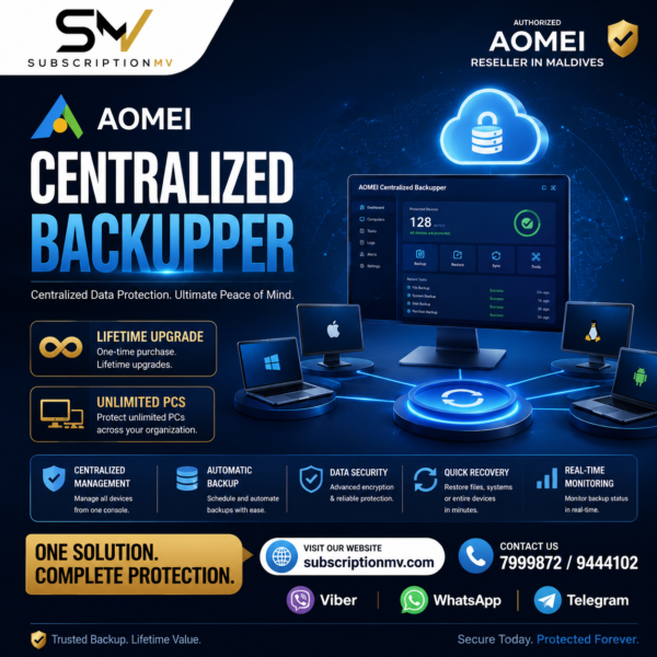 AOMEI Centralized Backupper(Lifetime Upgrade/ Unlimited PCs)