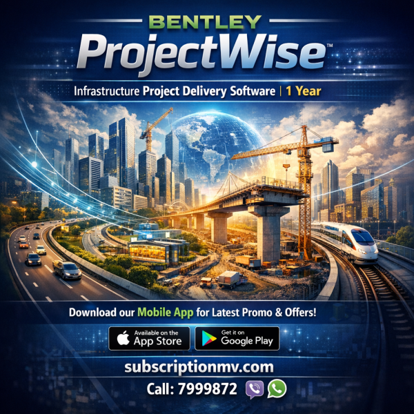 Bentley ProjectWise – Infrastructure Project Delivery software | 1 Year