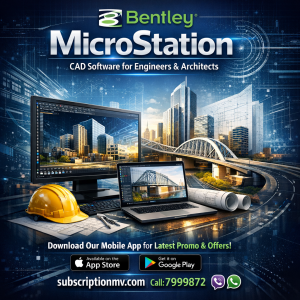 Bentley MicroStation – CAD Software, for Engineers & Architect | 1 Year