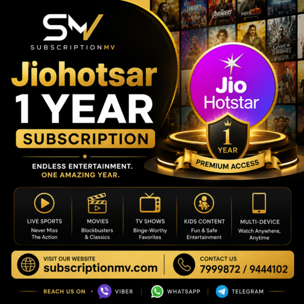 JioHotstar 12 Months - Premium