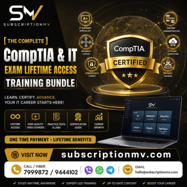 The Complete CompTIA & IT Exam Lifetime Access Training Bundle